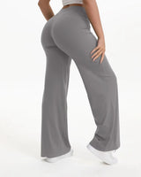 Pantaloni da Yoga a Gamba Larga a Vita Alta da Donna 17