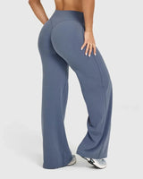 Pantaloni da Yoga a Gamba Larga a Vita Alta da Donna 2