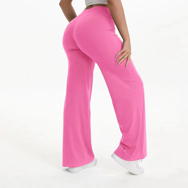 Pantaloni da Yoga a Gamba Larga a Vita Alta da Donna 20