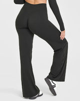 Pantaloni da Yoga a Gamba Larga a Vita Alta da Donna 5