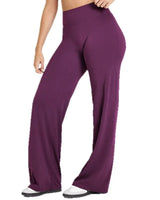 Pantaloni da Yoga a Gamba Larga a Vita Alta da Donna 6