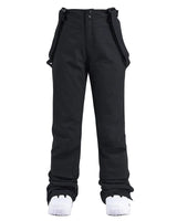 Pantaloni da sci da donna a gamba dritta con bretelle regolabili 1