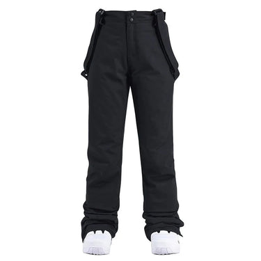 Pantaloni da sci da donna a gamba dritta con bretelle regolabili 1