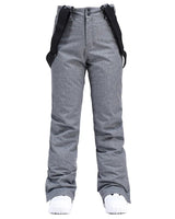 Pantaloni da sci da donna a gamba dritta con bretelle regolabili 3