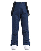Pantaloni da sci da donna a gamba dritta con bretelle regolabili 4
