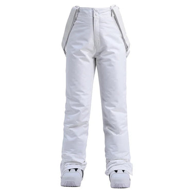Pantaloni da sci da donna a gamba dritta con bretelle regolabili 6
