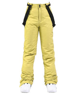 Pantaloni da sci da donna a gamba dritta con bretelle regolabili 7