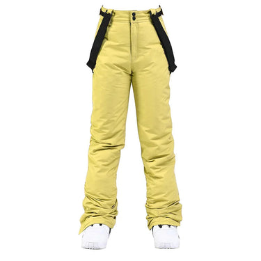 Pantaloni da sci da donna a gamba dritta con bretelle regolabili 7