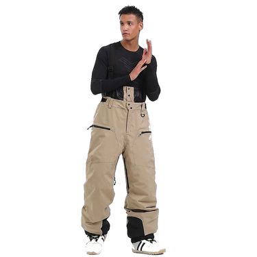 Pantaloni da sci da uomo con bretelle e chiusura a zip 1