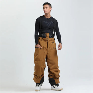 Pantaloni da sci da uomo con bretelle e chiusura a zip 11