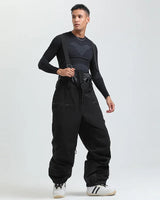 Pantaloni da sci da uomo con bretelle e chiusura a zip 12