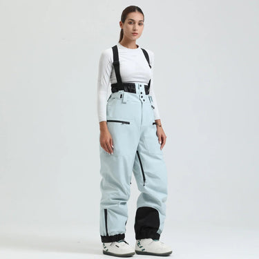 Pantaloni da sci da uomo con bretelle e chiusura a zip 15