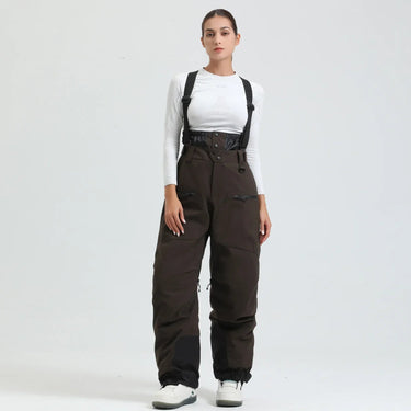 Pantaloni da sci da uomo con bretelle e chiusura a zip 17