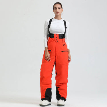 Pantaloni da sci da uomo con bretelle e chiusura a zip 19