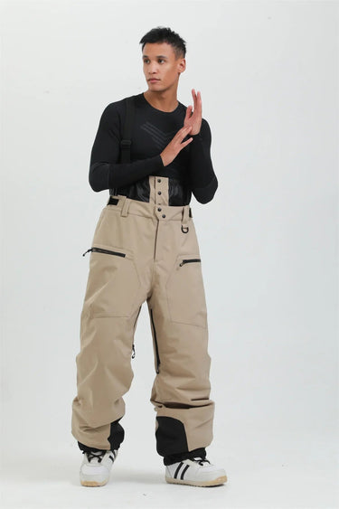 Pantaloni da sci da uomo con bretelle e chiusura a zip 2