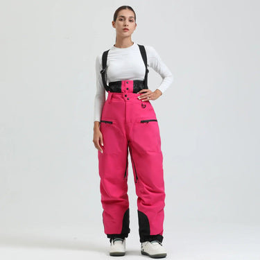 Pantaloni da sci da uomo con bretelle e chiusura a zip 21