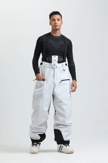 Pantaloni da sci da uomo con bretelle e chiusura a zip 3