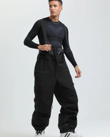 Pantaloni da sci da uomo con bretelle e chiusura a zip 4