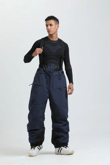 Pantaloni da sci da uomo con bretelle e chiusura a zip 6