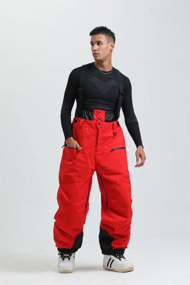 Pantaloni da sci da uomo con bretelle e chiusura a zip 8