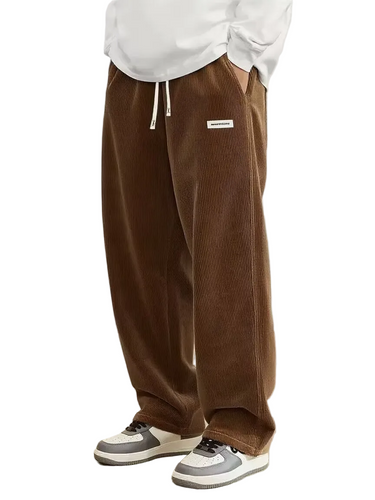 Pantaloni da uomo a gamba dritta in velluto a coste 1