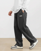 Pantaloni da uomo a gamba larga in velluto a coste con vita elastica 6