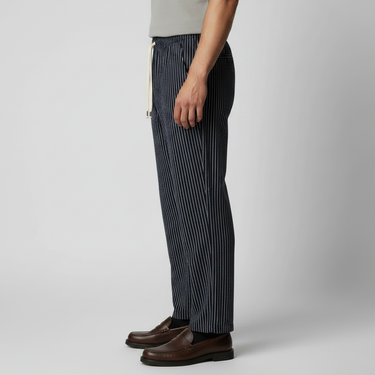 Pantaloni da uomo a righe con coulisse 3