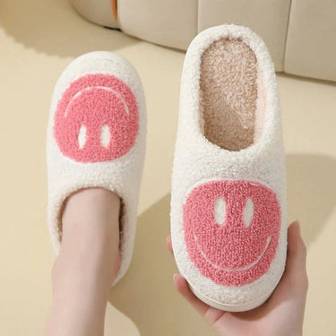 Pantofole Pelose da Donna con Faccina Smiley 2