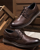 Scarpe Derby da uomo stringate con suola a contrasto 14