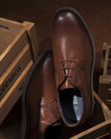 Scarpe Derby da uomo stringate con suola a contrasto 15