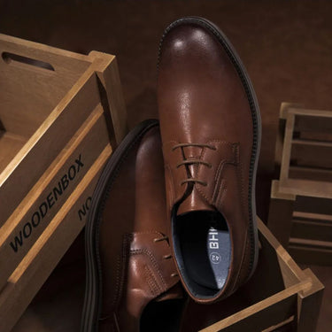 Scarpe Derby da uomo stringate con suola a contrasto 15