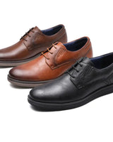 Scarpe Derby da uomo stringate con suola a contrasto 4