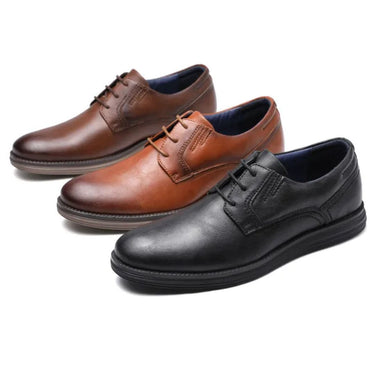 Scarpe Derby da uomo stringate con suola a contrasto 4