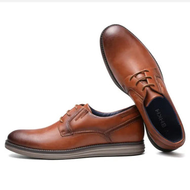 Scarpe Derby da uomo stringate con suola a contrasto 5