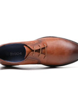 Scarpe Derby da uomo stringate con suola a contrasto 8