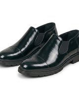 Scarpe Slip-On Brogue da Uomo con Pannelli Laterali Elastici 1