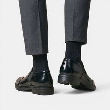Scarpe Slip-On Brogue da Uomo con Pannelli Laterali Elastici 4