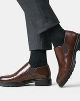 Scarpe Slip-On Brogue da Uomo con Pannelli Laterali Elastici 6