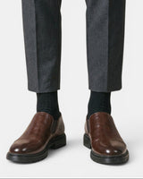 Scarpe Slip-On Brogue da Uomo con Pannelli Laterali Elastici 7
