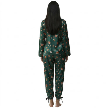 Set Pigiama da Donna con Bottoni e Stampa Leopardata 8