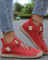 Sneakers basse stringate da donna con cinturino laterale 22