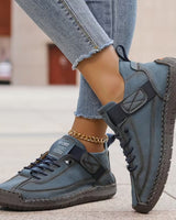 Sneakers basse stringate da donna con cinturino laterale 25