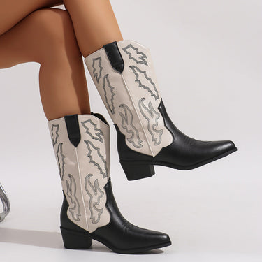 Stivali da Cowboy Western Bicolore da Donna 3